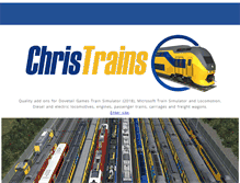 Tablet Screenshot of christrains.com